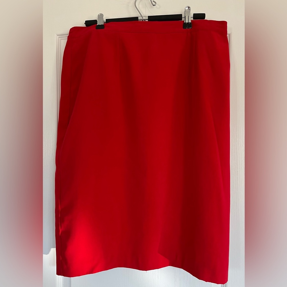 TanJay Red Pencil Skirt Size 16